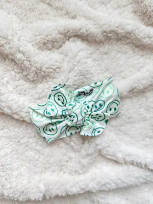 Mini Tieband - Smiley Shamrocks