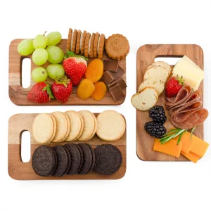 Mini Wood Charcuterie Boards (Set of 3)