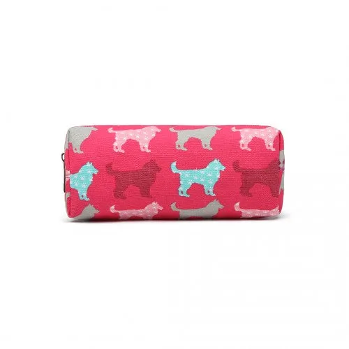 Miss Lulu Dog Canvas Pencil Case