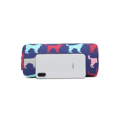 Miss Lulu Dog Canvas Pencil Case