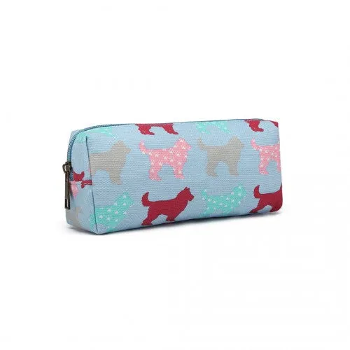 Miss Lulu Dog Canvas Pencil Case