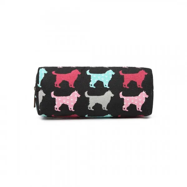 Miss Lulu Dog Canvas Pencil Case