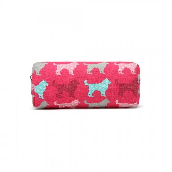 Miss Lulu Dog Canvas Pencil Case