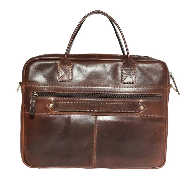 Modapelle Men's Vintage Leather Satchels 3916