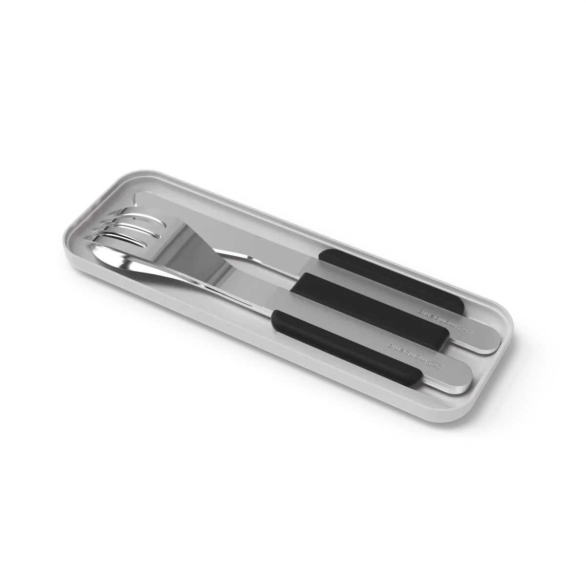 Monbento MB Slim Box To-go Cutlery Set - Trio Knife Black