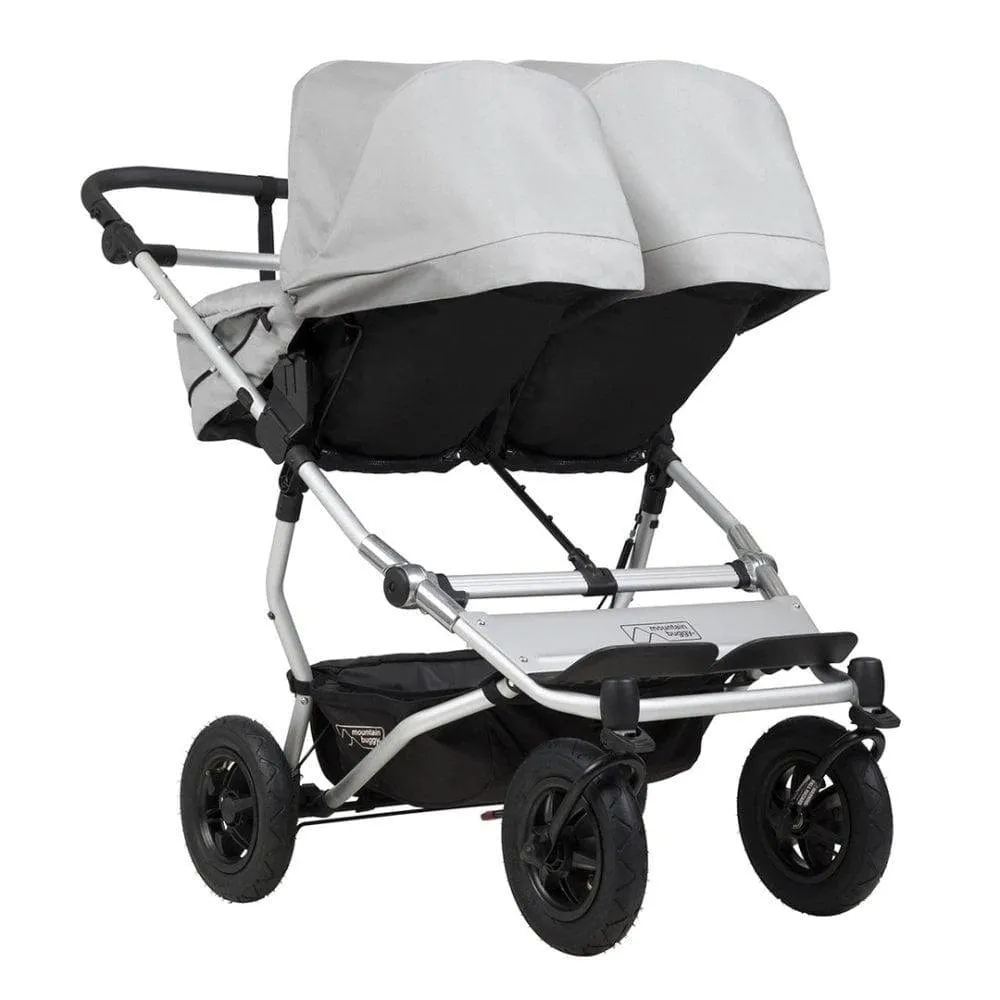 Mountain Buggy Duet with 2 X Carrycot Plus - Silver