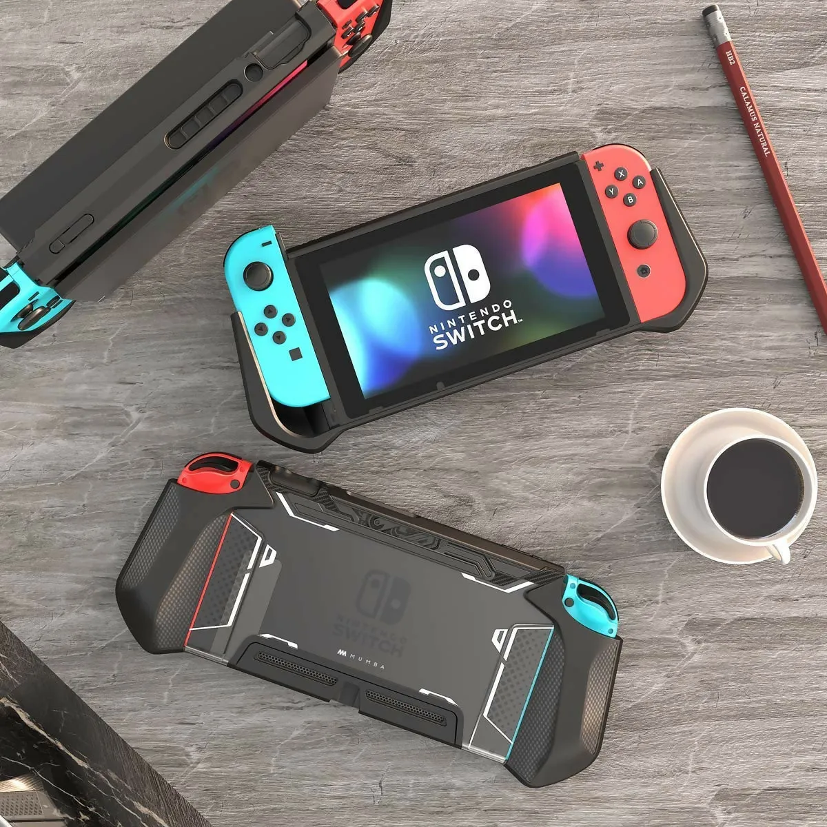 Mumba Dockable Case/ TPU Grip Protective Cover for Nintendo Switch V2 model [Blade Series]