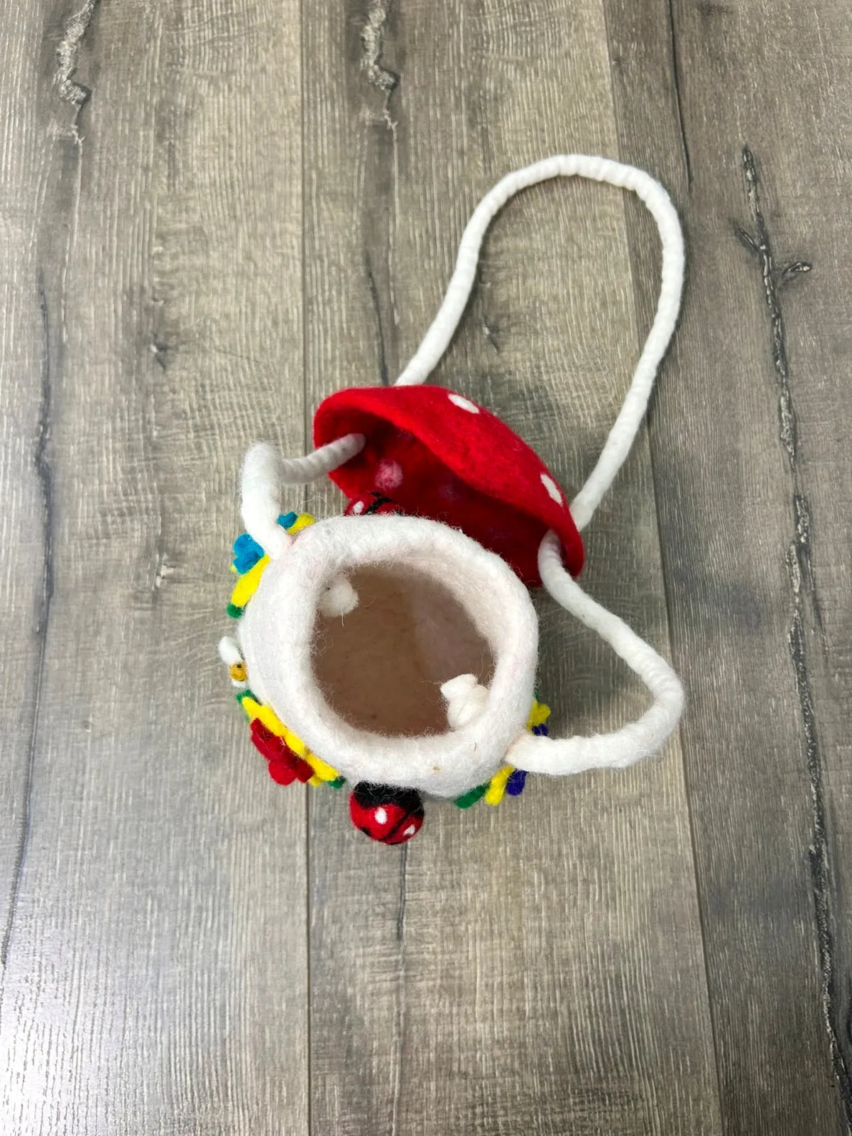 Mushroom Felt Shoulder Bag