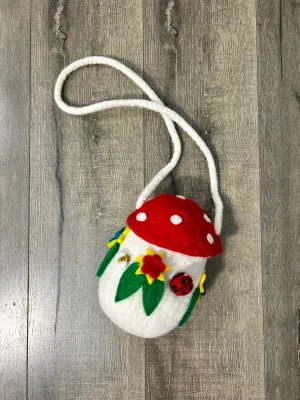 Mushroom Felt Shoulder Bag