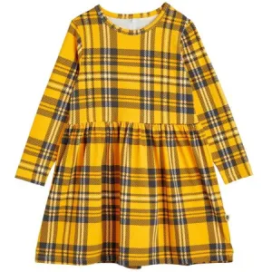 Mustard Check Dress