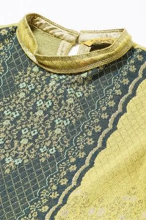 Mustard Jacquard Dress