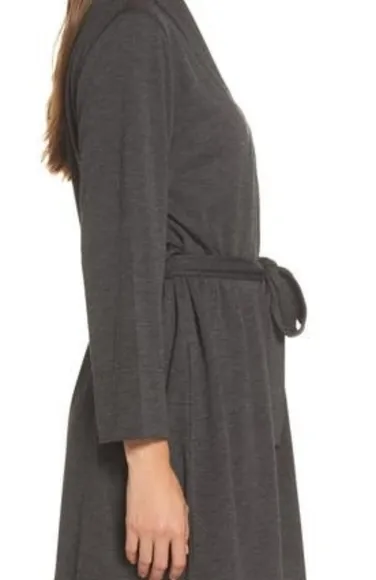 Natori Naya Robe in Charcoal Grey