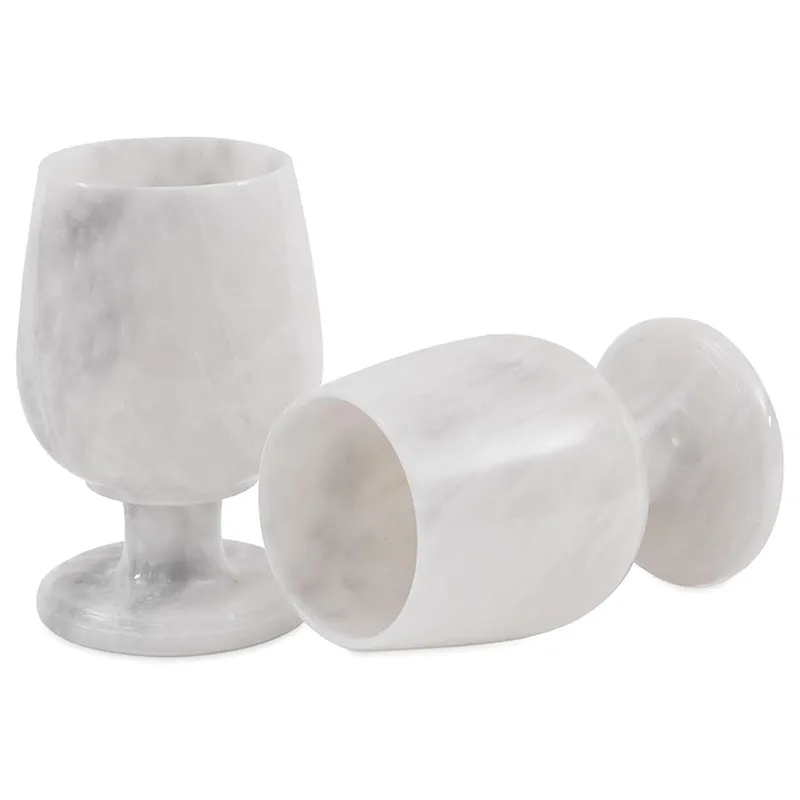 Natural Marble Bar Wine Glasses