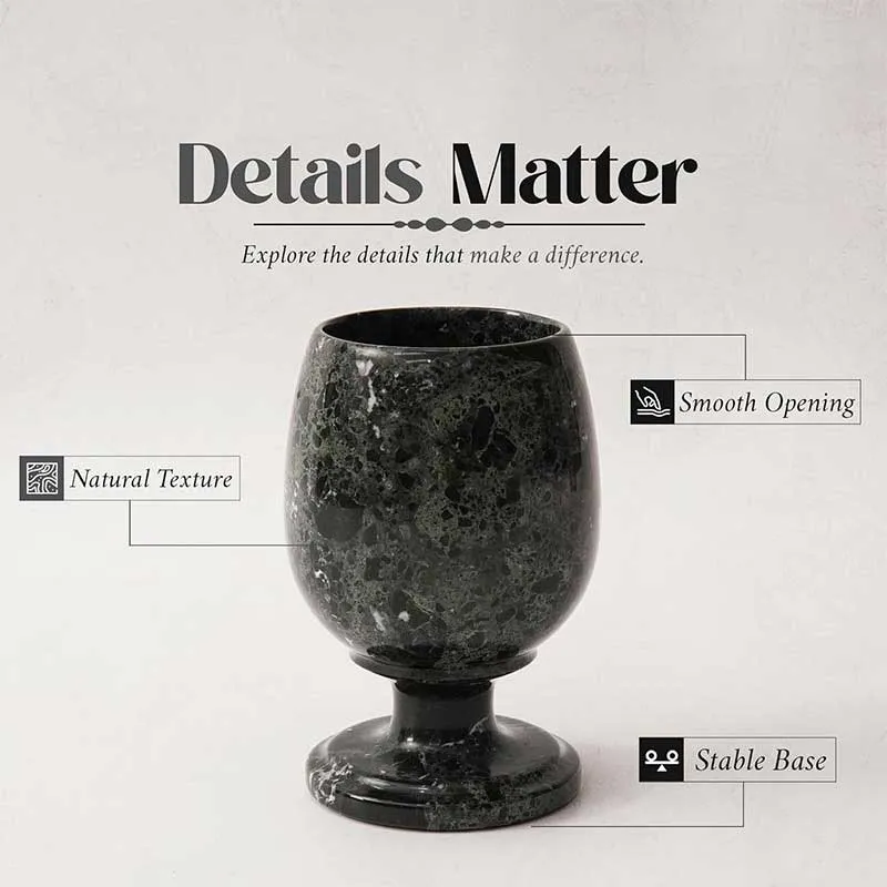 Natural Marble Bar Wine Glasses