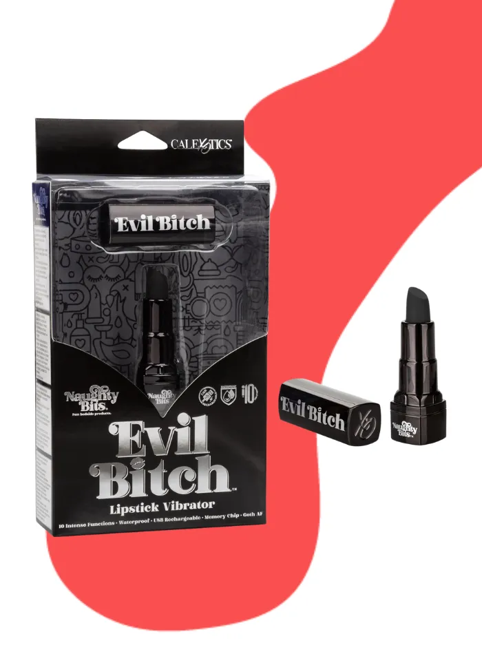 Naughty Bits EVIL BITCH Lipstick Vibrator