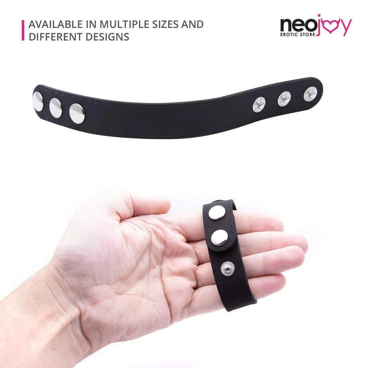 Neojoy Bondage Beaded Adjustable Cock Ring to enjoy a longer play time - Small