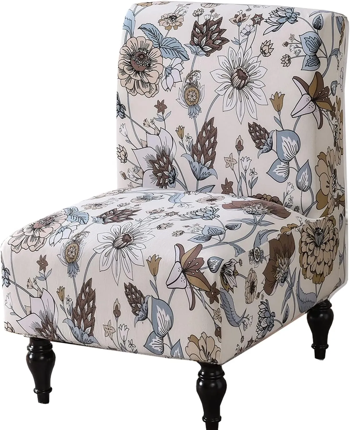 NEW Armless Accent Chair Cover, Slipper Chair Slipcover Stretch Spandex Removable for Armless Chair Furniture Protector Covers for Living Dining Room Hotel