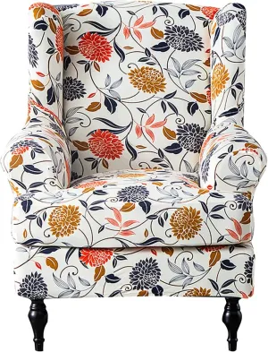 New Beautiful 2 piece Soft with Elastic Bottom Slipcover for Wingback Chair! Retails $50 