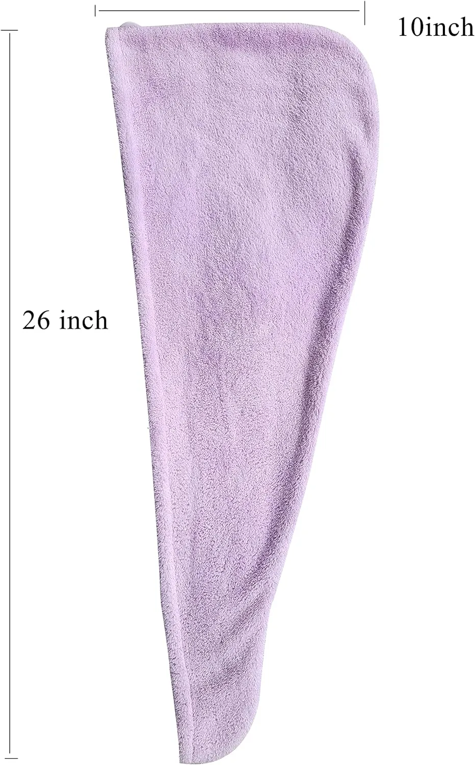 NEW Chikoni Hair Towel Wrap Turban 3 Pack Super Absorbent Microfiber Quick Dry Hair Towel with Button, Dry Hair Hat, Wrapped Bath Cap 26inch/10inch Blue/Pink/Purple