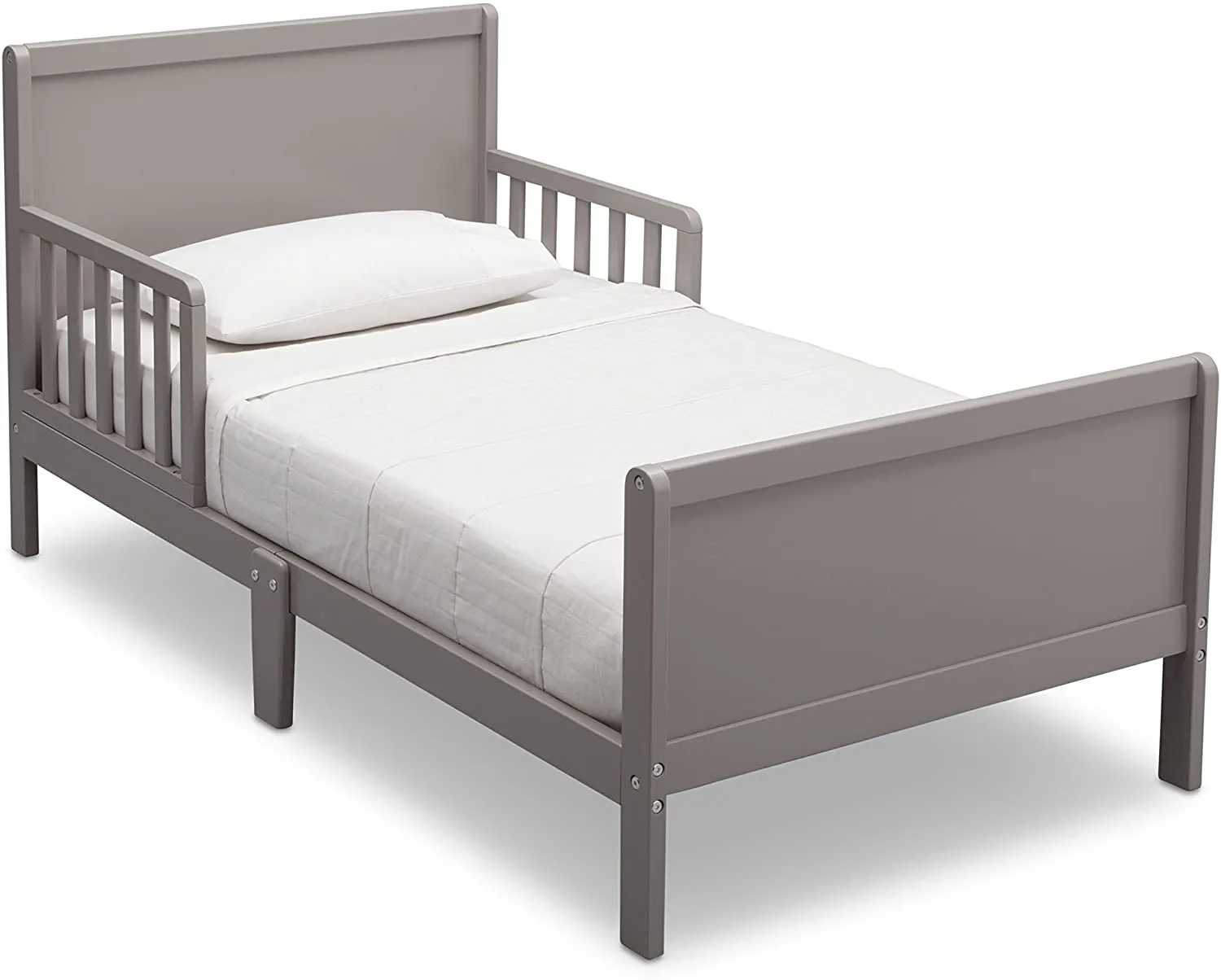 New Fully Assembled Delta Children Fancy Toddler Bed, Grey! Great Quality! Mattress NOT Included!