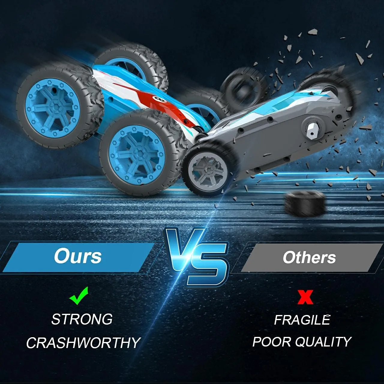 NEW Gifts for 5-12 Yr Old Kids, KAIFENGZHE Toy Cars Remote Control Cars Old Racing Vehicles RC Cars for Kids 5-12 Stunt Cars Toys Age 5-12 Car Toys Electric Car for Kids Boy Girl Gifts Age 5-12 (Sky Blue)