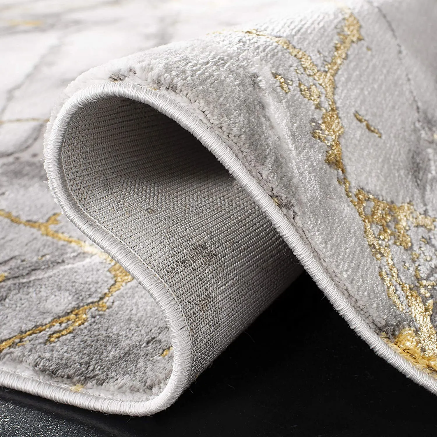 New Great Quality Safavieh Coupland Craft Collection Grey and Gold Runner (2'3" x 6') Area Rug!