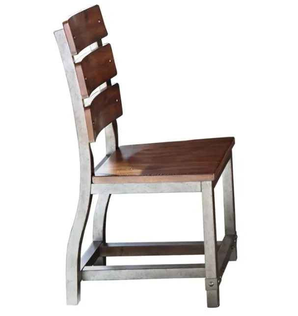 NEW Homelegance Holverson Traditional Height Acacia Wood Chairs set of 2, Rustic Brown - Made in Vietnam, RETAILS $350  FOR SET OF 2 CHAIRS