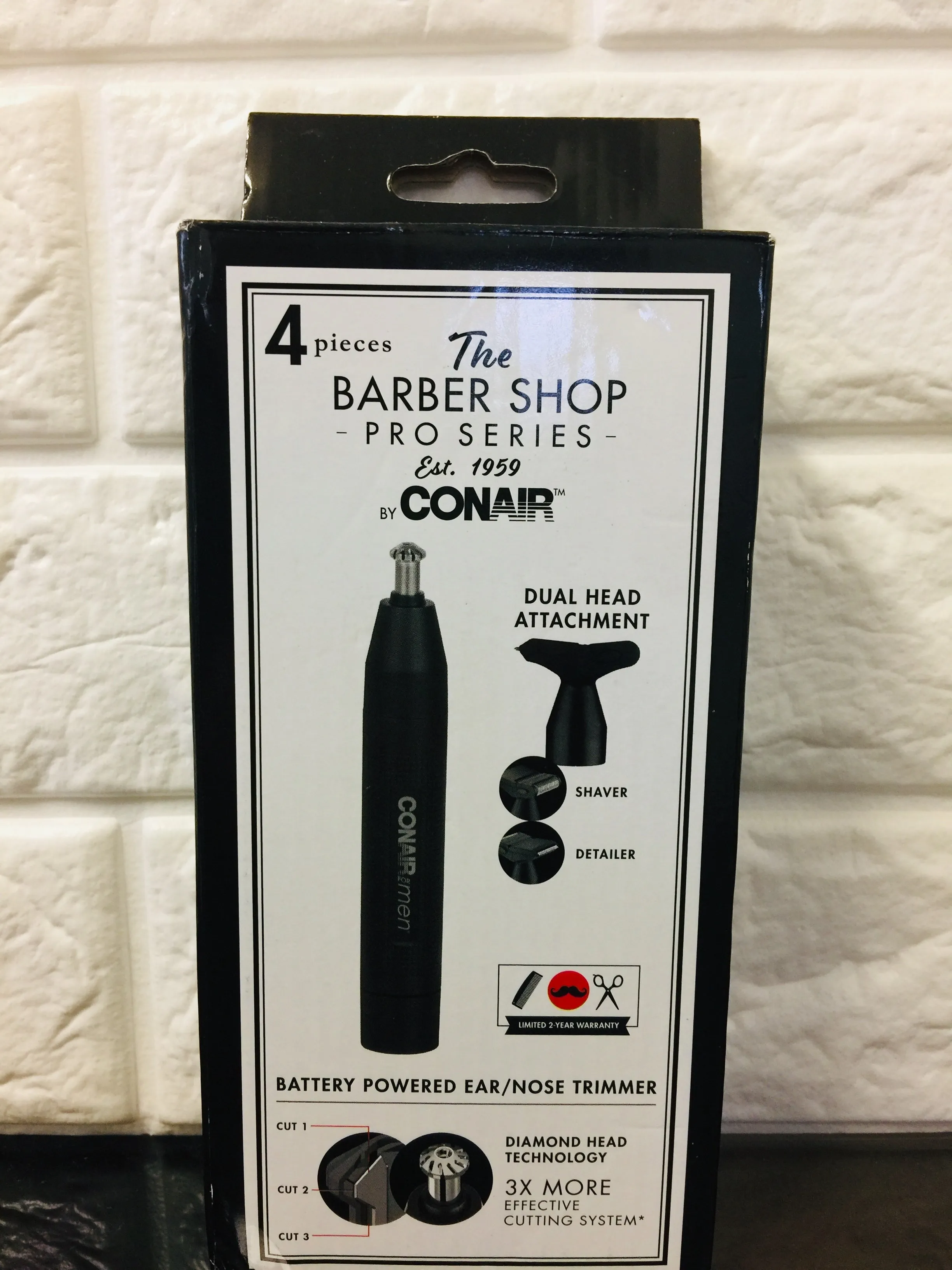 New in box! Conair The Barber Shop Pro Series Nose & Ear Trimmer Battery Operated