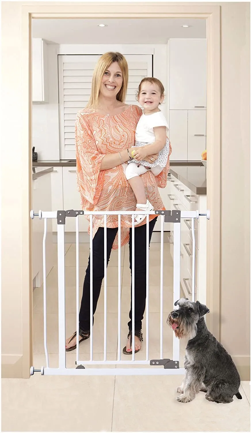 New in box! Dreambaby Liberty Security Gate w/Stay Open Feature- White