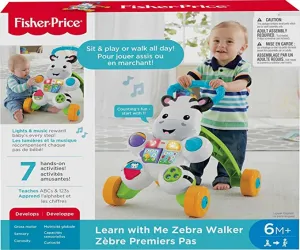 New in box! Fisher-Price Learn with Me Zebra Walker, Ages 6 Months 