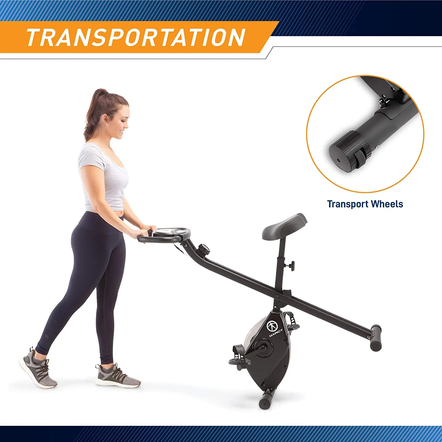 New in box! Foldable Magnetic Resistance Upright Exercise Bike-some minor scratches from shipping, otherwise great! Black, Great for small spaces, Retails $245 W/Tax!