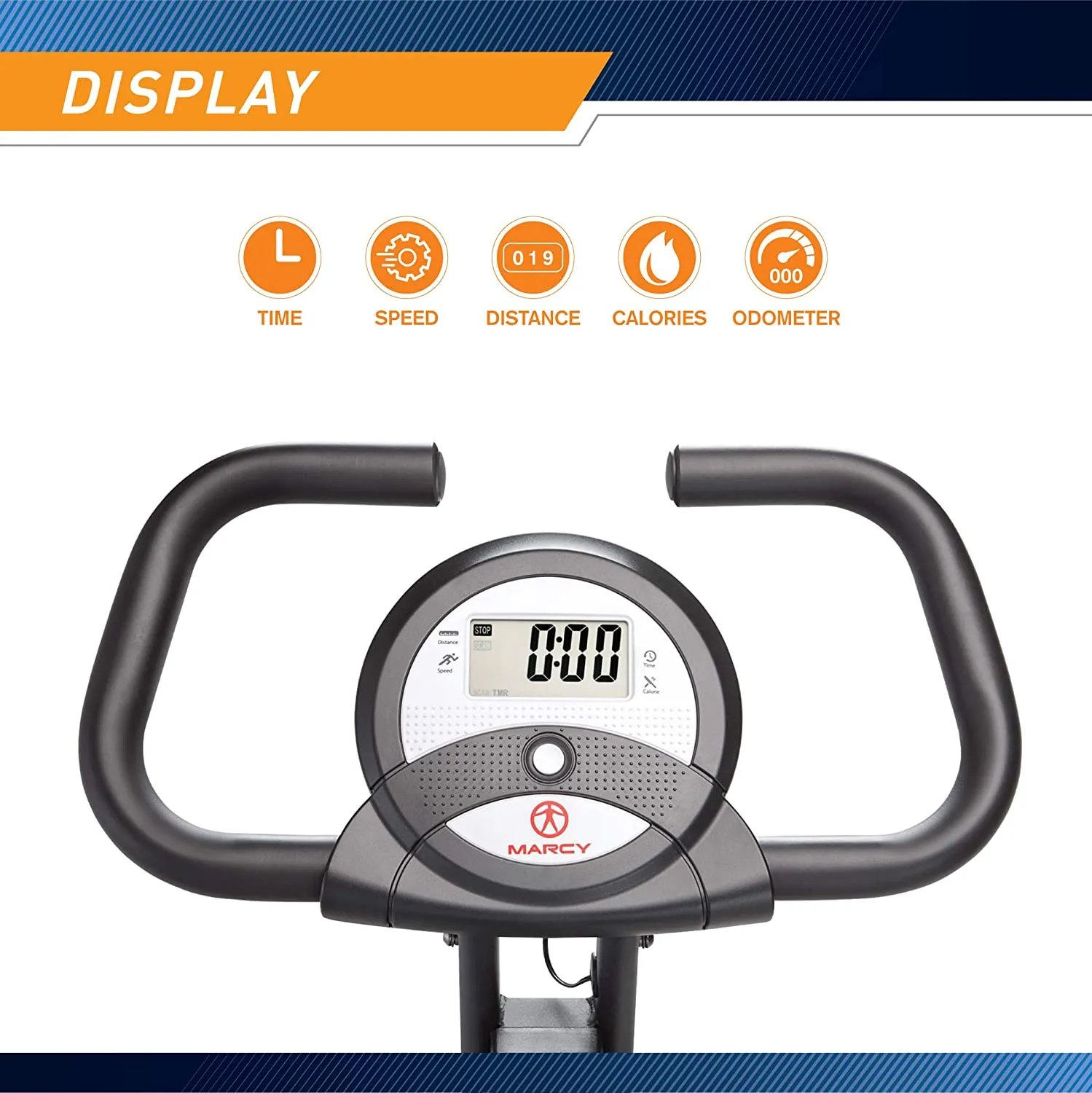 New in box! Foldable Magnetic Resistance Upright Exercise Bike-some minor scratches from shipping, otherwise great! Black, Great for small spaces, Retails $245 W/Tax!