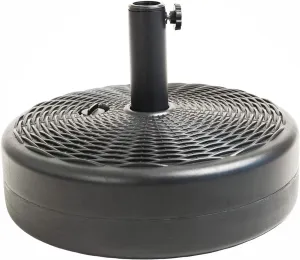 New in box! Heavy Duty 70 Lb C-Hopetree Base Stand for Outdoor Patio Market Umbrella - 32kg - Round - Black! Retails $180 