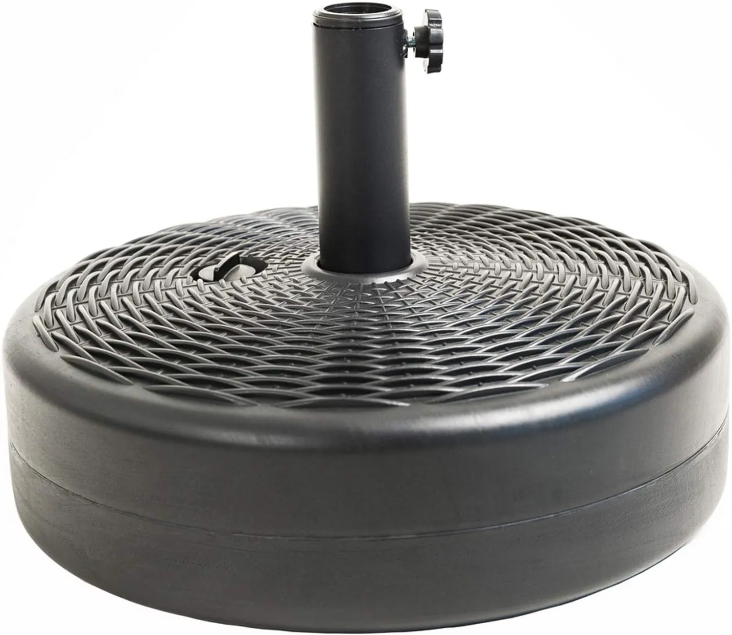 New in box! Heavy Duty 70 Lb C-Hopetree Base Stand for Outdoor Patio Market Umbrella - 32kg - Round - Black! Retails $180 
