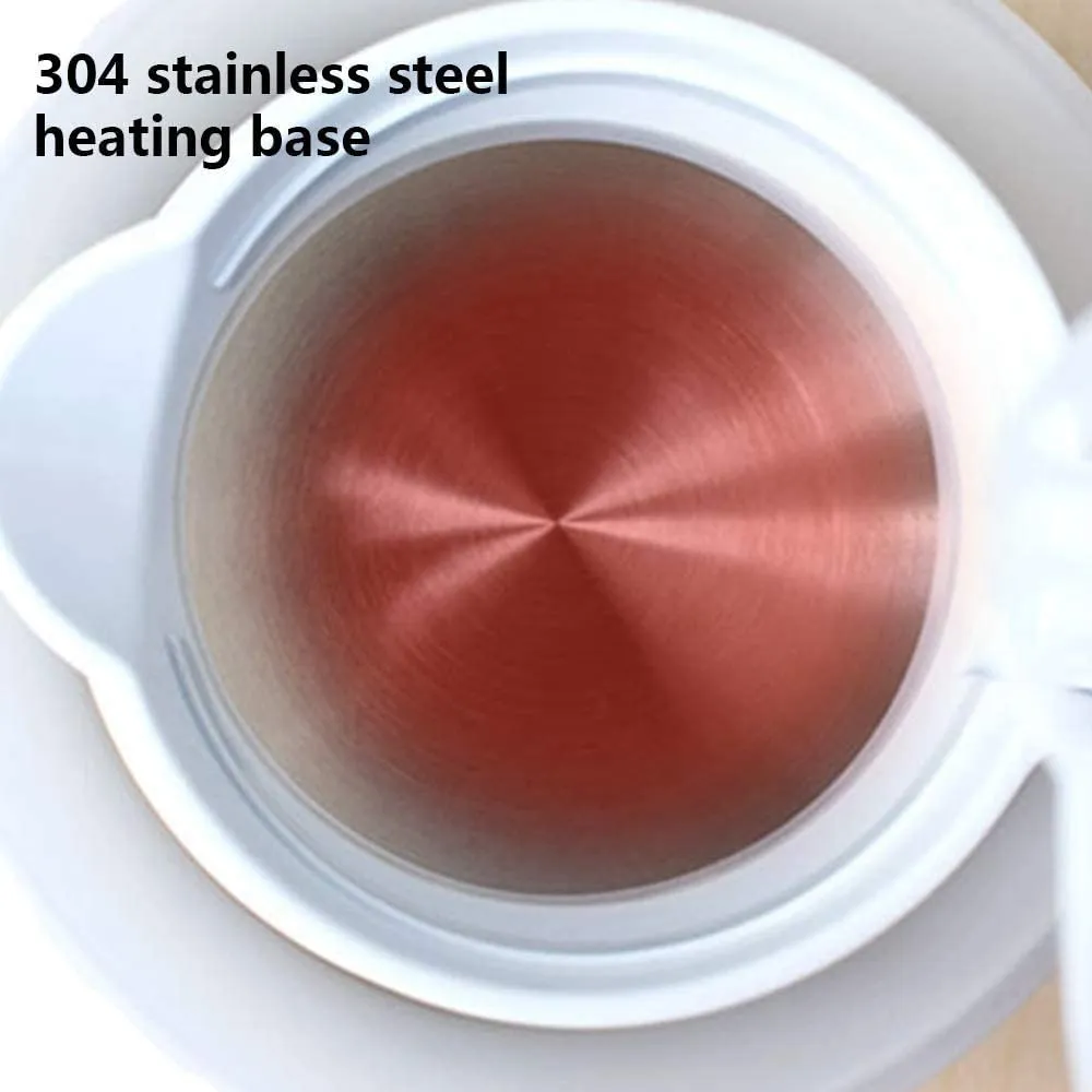 New in box! LXTaoler Foldable Electric Kettle, Travel Portable Kettle, Foldable Silicone Electric Kettle, 600ml Insulation Heating Boiler Tea Pot for Camping, White