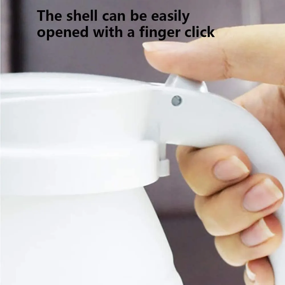 New in box! LXTaoler Foldable Electric Kettle, Travel Portable Kettle, Foldable Silicone Electric Kettle, 600ml Insulation Heating Boiler Tea Pot for Camping, White