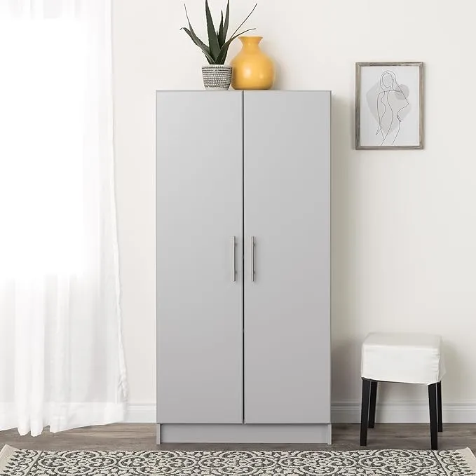 New in box! Prepac GES-3264 Elite 32" Storage Cabinet, Light Gray