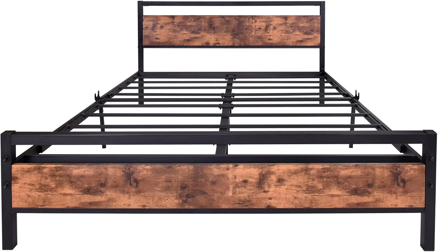 NEW IN BOX Retails $200, BOFENG Queen Size Bed Frames with Wood Headboard and Footboard, Heavy Duty Platform Bed Frame with Storage No Box Spring Needed Queen Mattress Foundation, Strong Steel Slats, Noise Free, Queen Size