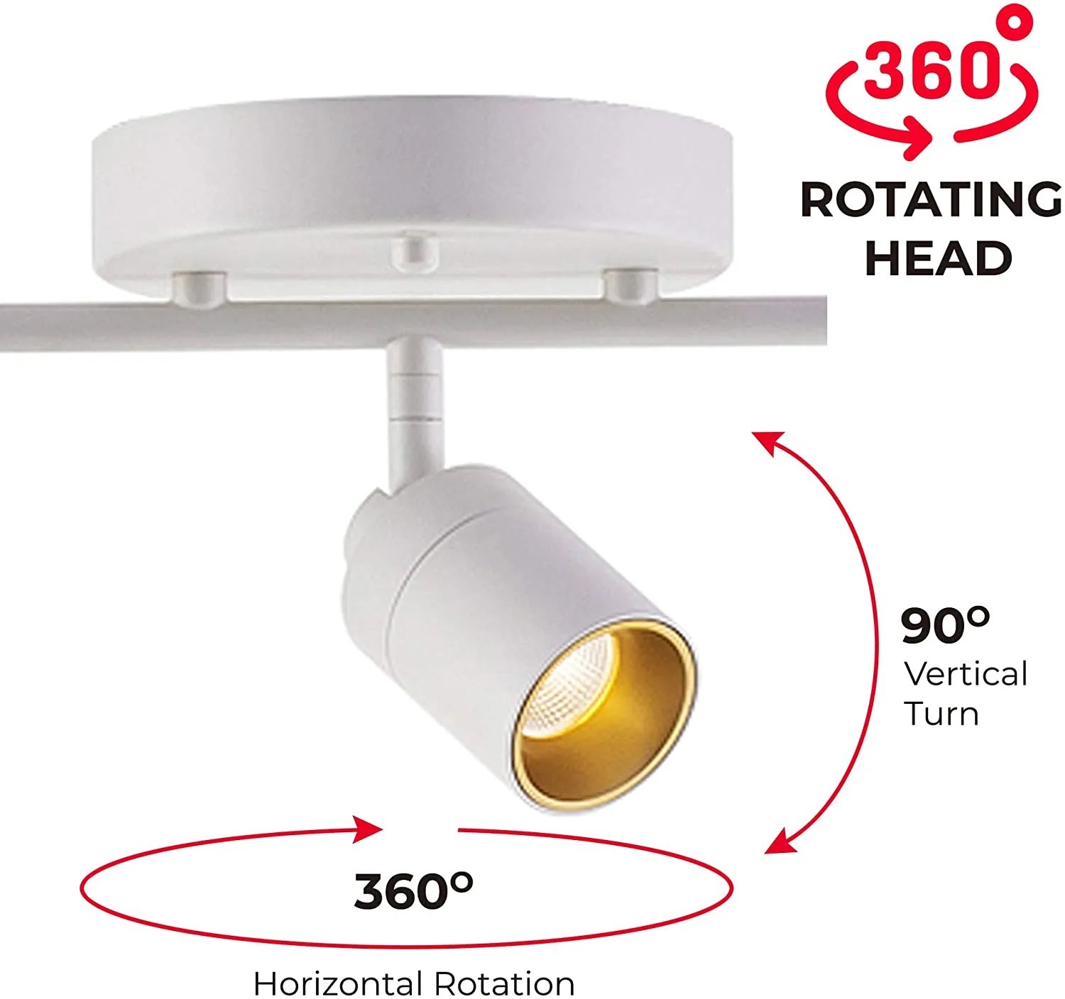 New in box! Vidalite LED Track Fixture 7W Five Bulb Fixed Rail Ceiling Lighting with Rotating Heads 3000K Modern Interior Spotlight for Kitchen Art and Living Room, 2450 Lumens, 5, Sand White! Retails $347 w/tax!