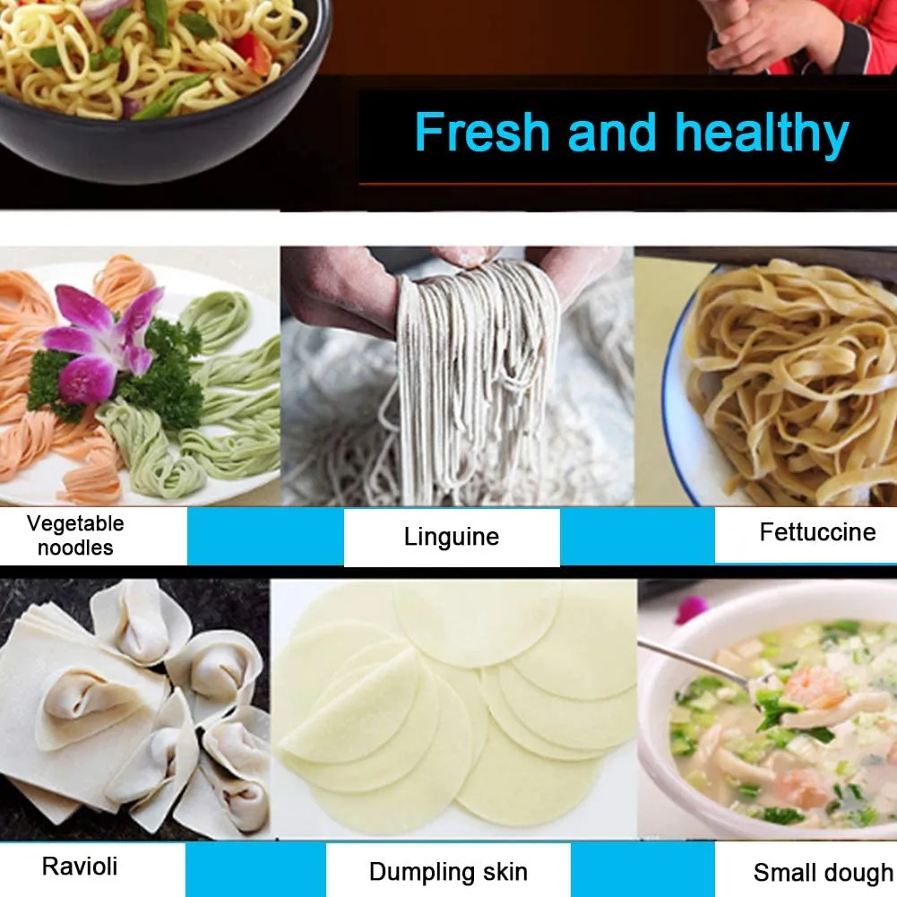 New in damaged box! Feng Xiang Pasta Maker Machine Stainless Steel Noodle Maker Machine-6 Thickness Settings With Manual Crank, Perfect For Pasta, Lasagna, Linguine, The Great Kitchen Gift Set!