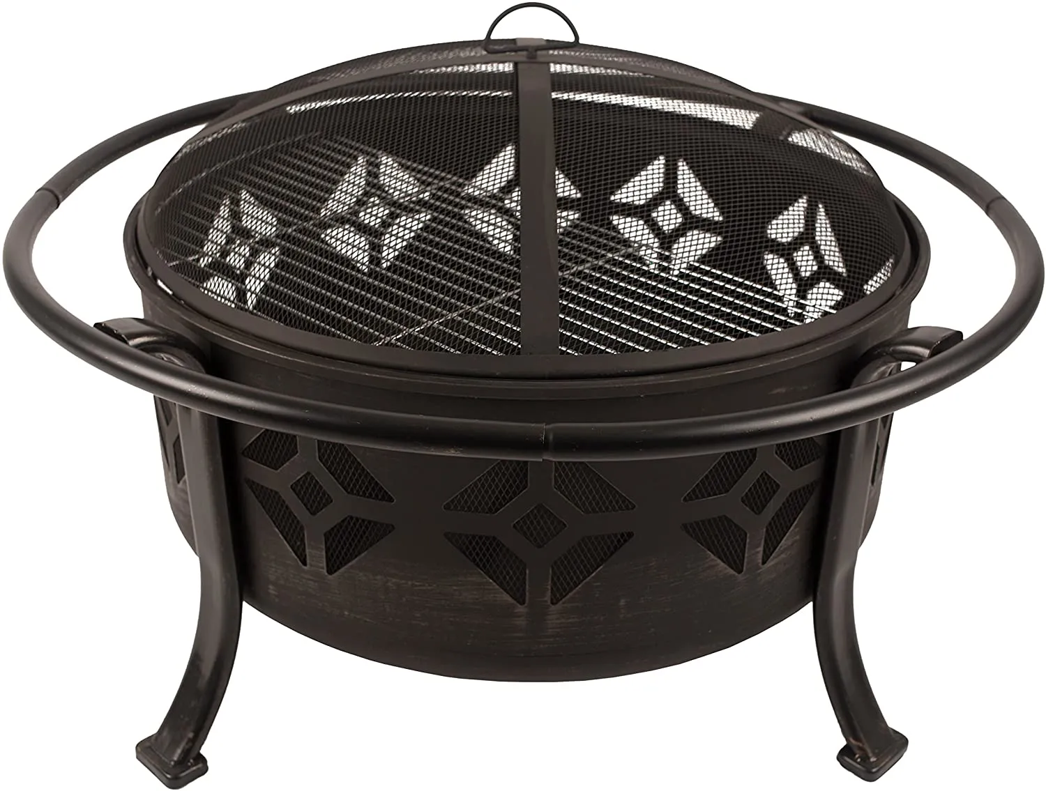 New in sealed box! Pleasant Hearth Sunderland 12 inch Deep Round Bowl Fire Pit with Circulair System, 36-Inch