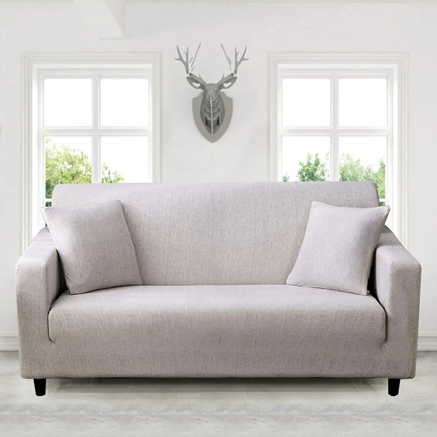 New JOYDREAM 1 Piece Sofa Covers for 3 Cushion Couch Stretch Sofa Slipcovers Printed Couch Cover Universal Couch Slipcover 3 Seater Sofa Cover with 1 Pillowcase