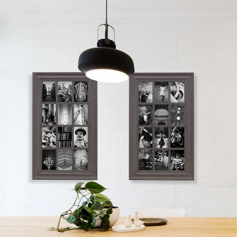 New kieragrace KG Collage Frame - Distressed Grey, Holds 12 4" x 6" Photos