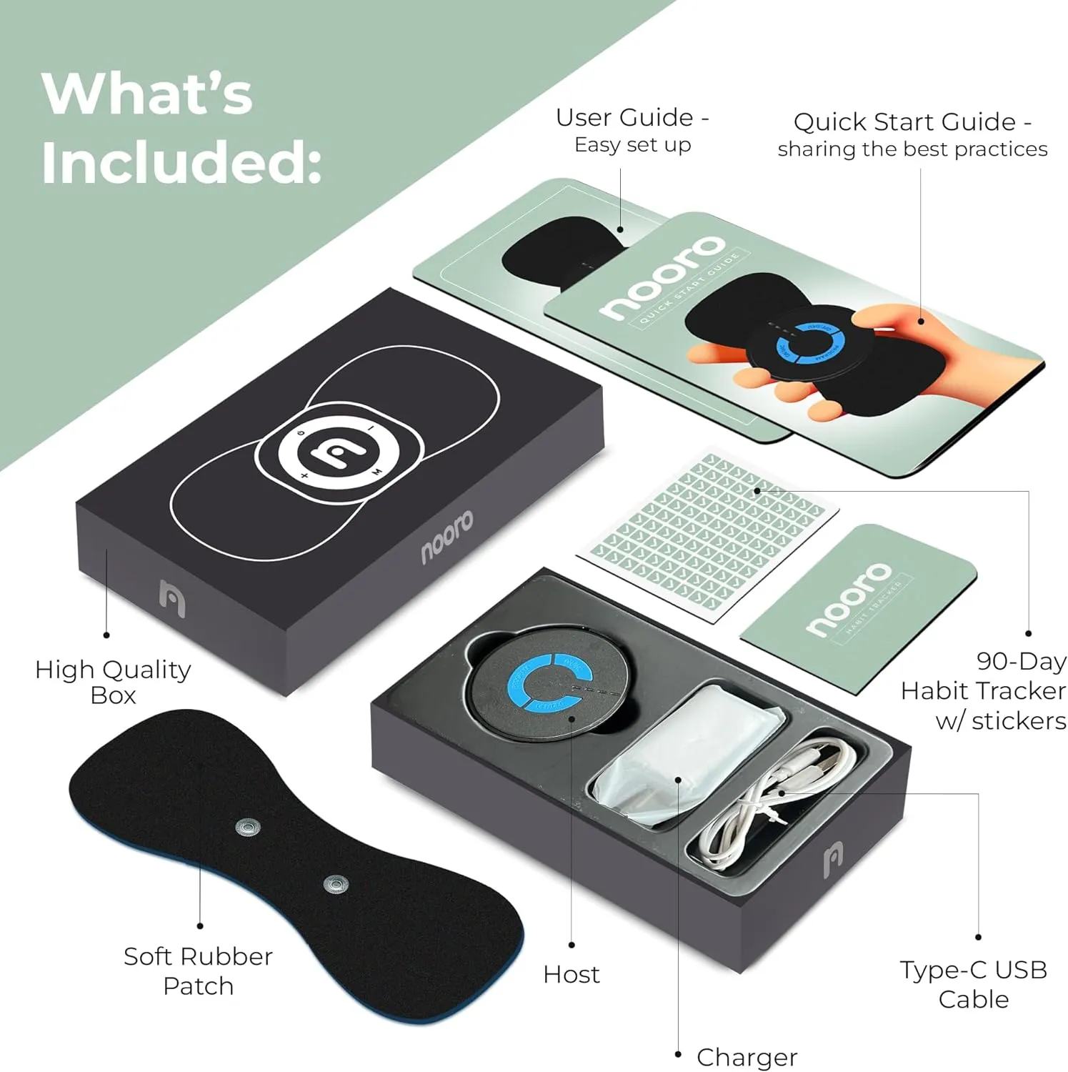 NEW nooro Whole Body Massager Portable & Rechargeable | Cordless Massager | Effective Legs, Shoulder & Back Massage Techniques | Muscle Massager for Travel, Home & Office Use for Man and Woman, Retails $65