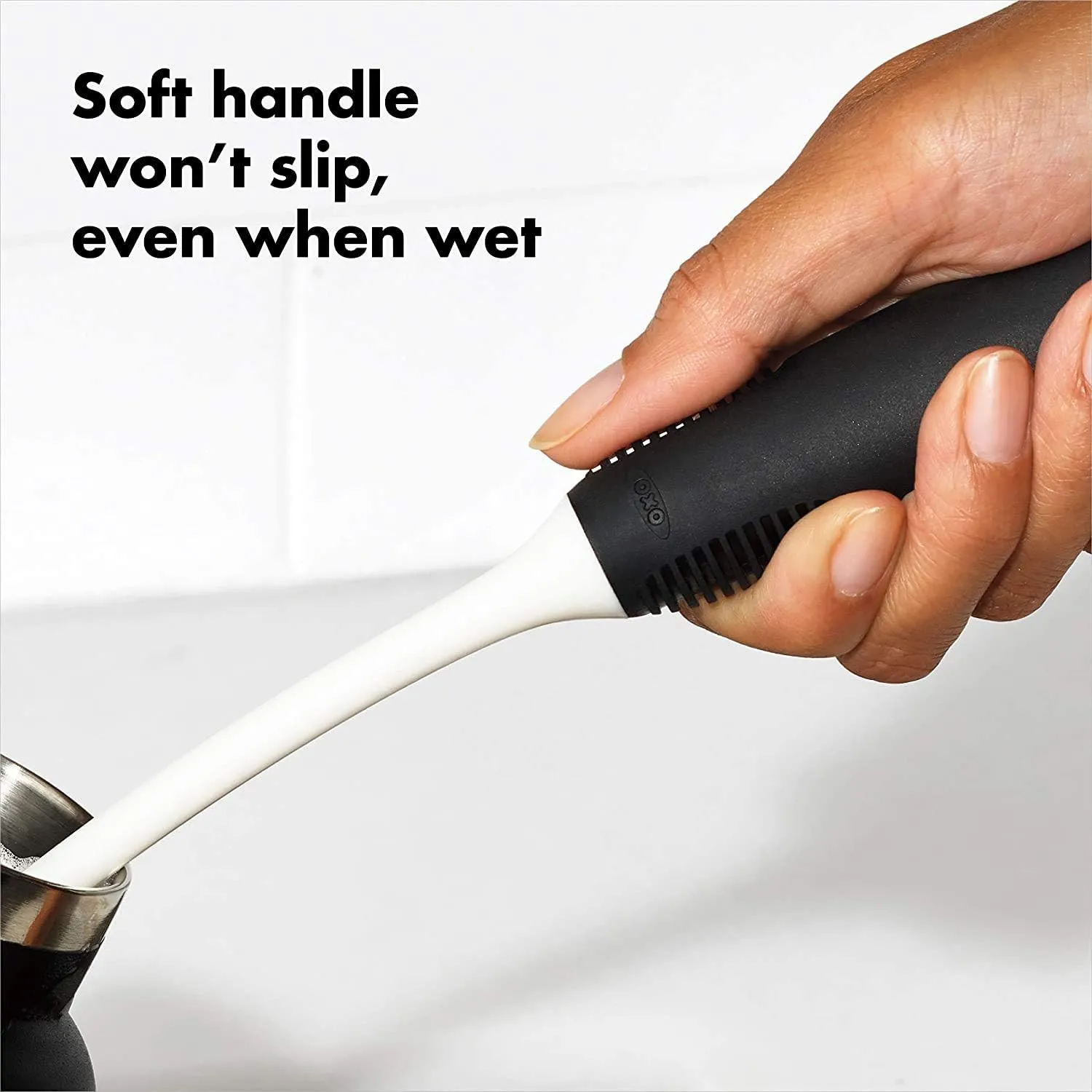New OXO Good Grips Rubber Handle Bottle Brush