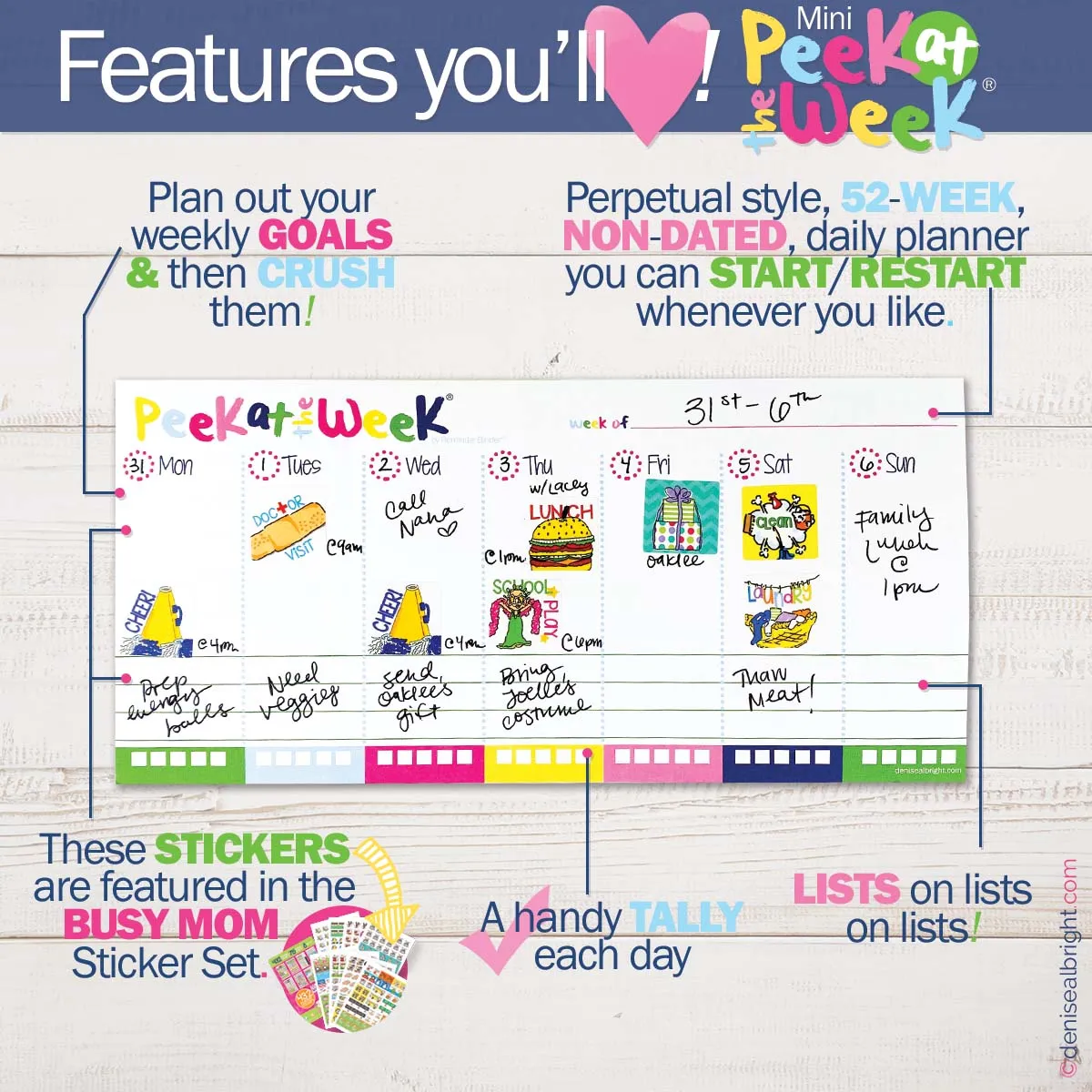NEW! Peek Your Plan Bundle | Peek at the Day   Mini Peek at the Week®