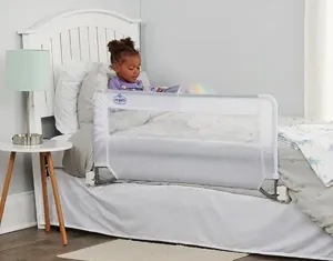 New Regalo Swing Down Bed Rail Guard, with Reinforced Anchor Safety System