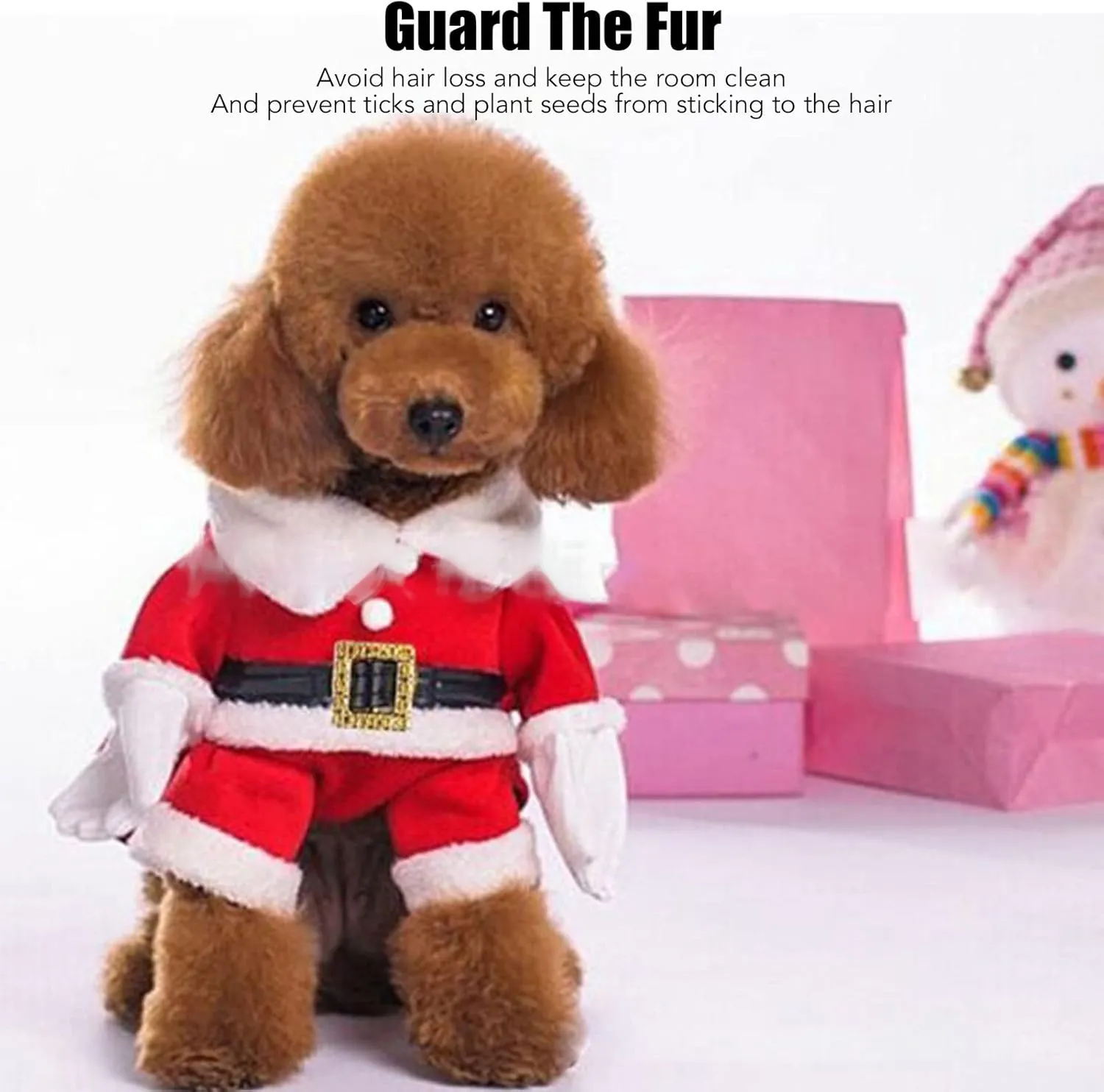 NEW Sz S Santa Pet Costume with Hat