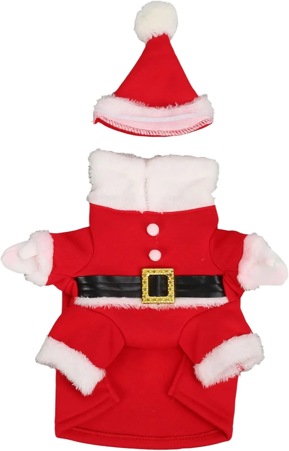 NEW Sz S Santa Pet Costume with Hat