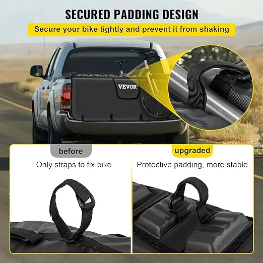 New VEVOR Tailgate Pad for Bikes, Tailgate Protection Cover Carries UP to 6 Mountain Bikes, 63" Bike Pickup Pad for Pickup Truck! Retails $110 
